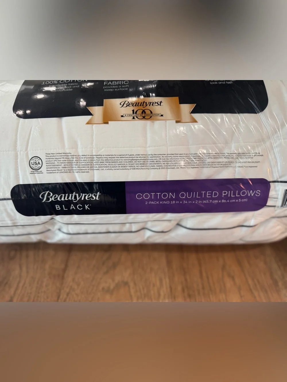 🎉LAST CHANCE🎉BEAUTYREST BLACK 2pk Luxurious Down Alternative Pillows